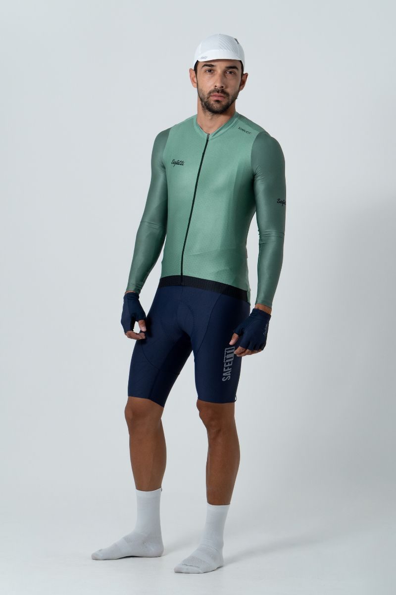 Jersey ML Masc Semplicitá Cadet Blue