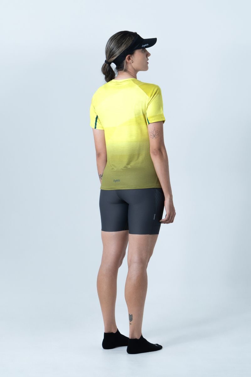 Safetti Camiseta Corrida Fem Cadence Lime