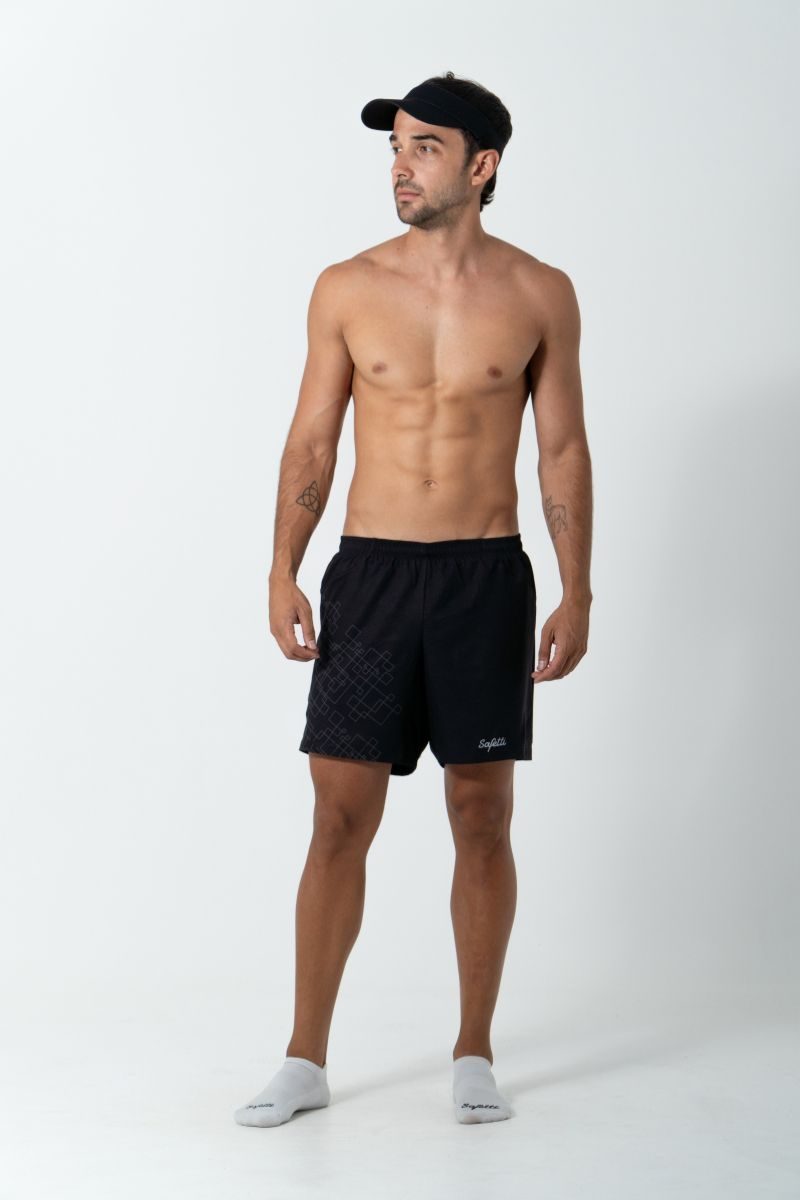 Safetti Short de Corrida Masc Venturi Light Nero