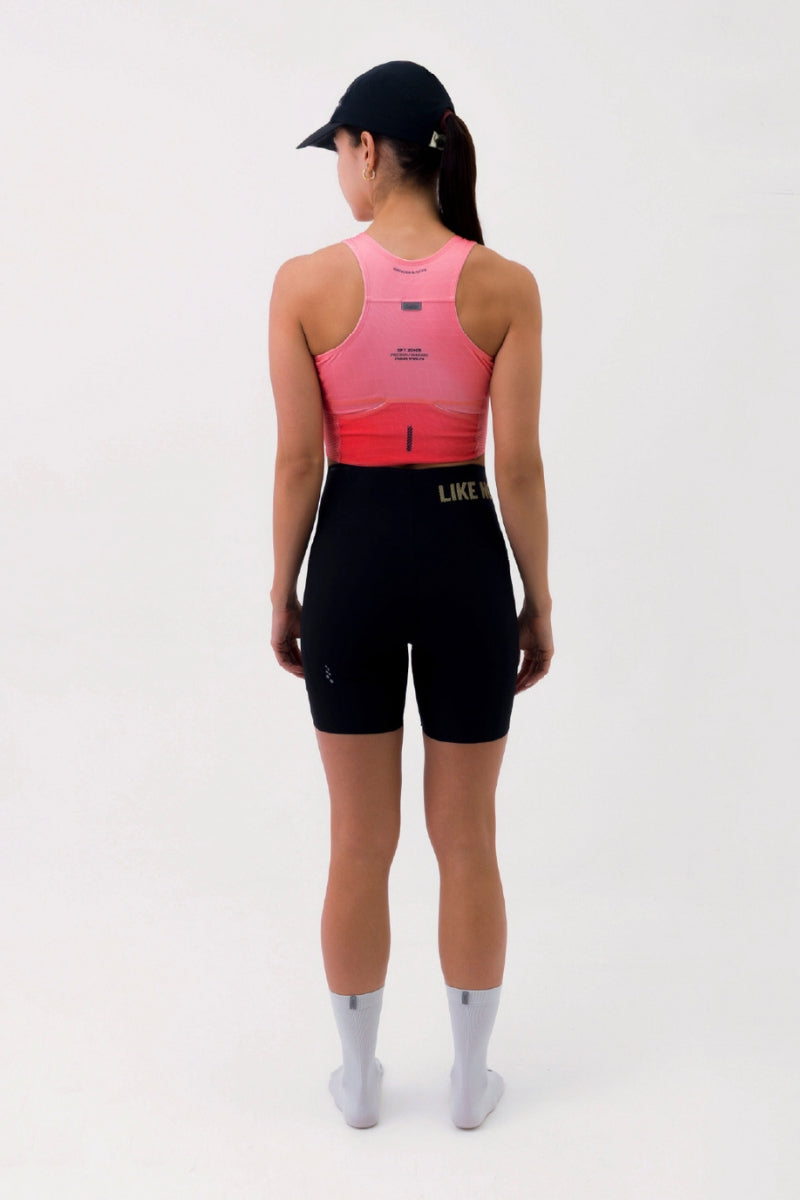 Top Corrida Fem Cropped Pocket Cherry
