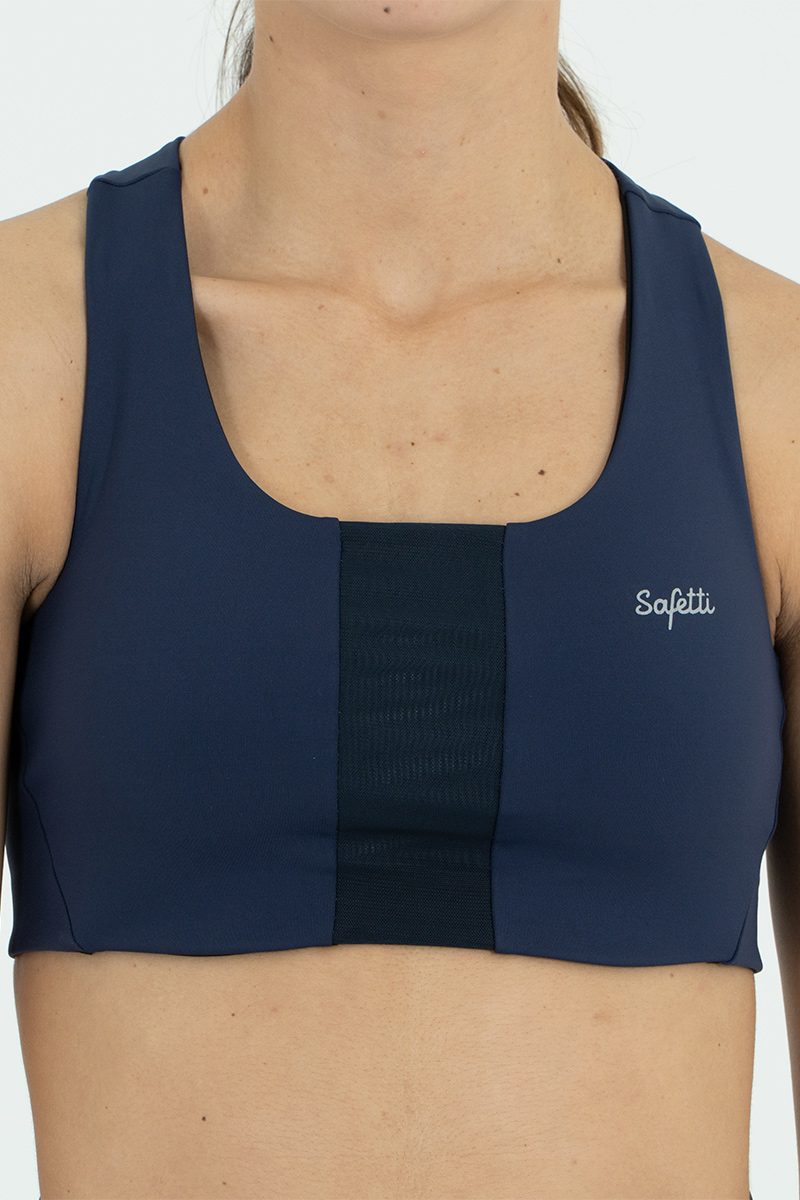 Safetti Top Fem Doumotion Dupla Face Marinho