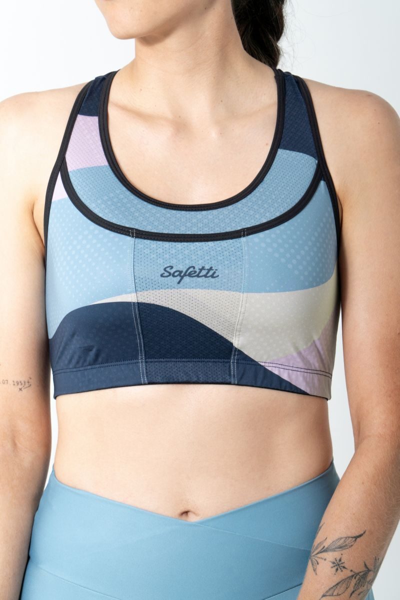 Safetti Top Corrida Fem Swift Asana Ocean