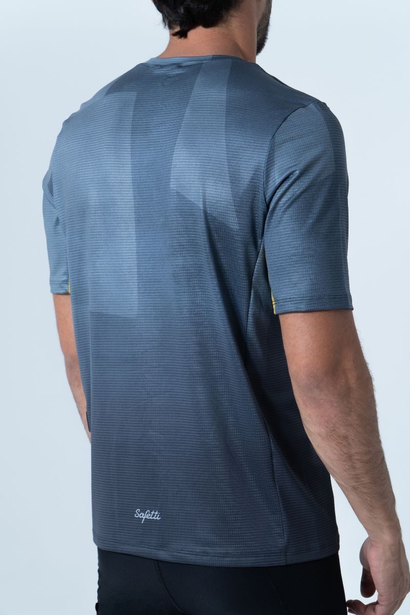 Safetti Camiseta Corrida Masc Cadence Grafito