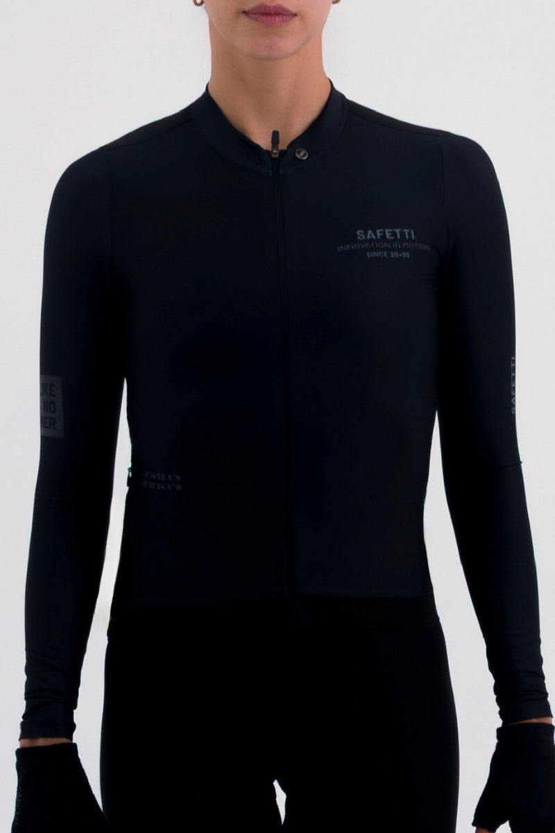 Jersey ML Fem Latitude Nero