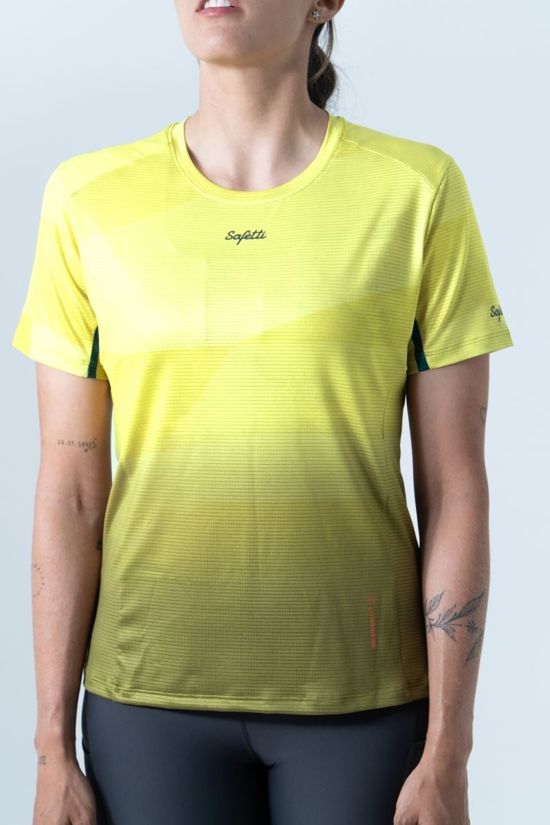 Safetti Camiseta Corrida Fem Cadence Lime