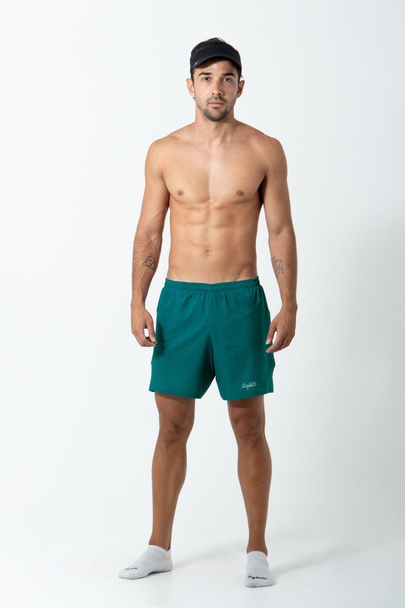 Safetti Short de Corrida Masc Venturi Light Teal
