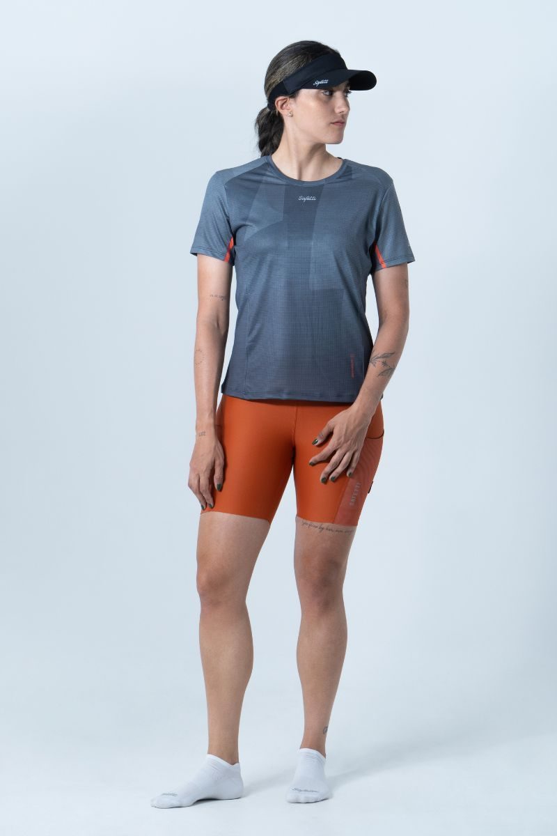 Safetti Camiseta Corrida Fem Cadence Grafito