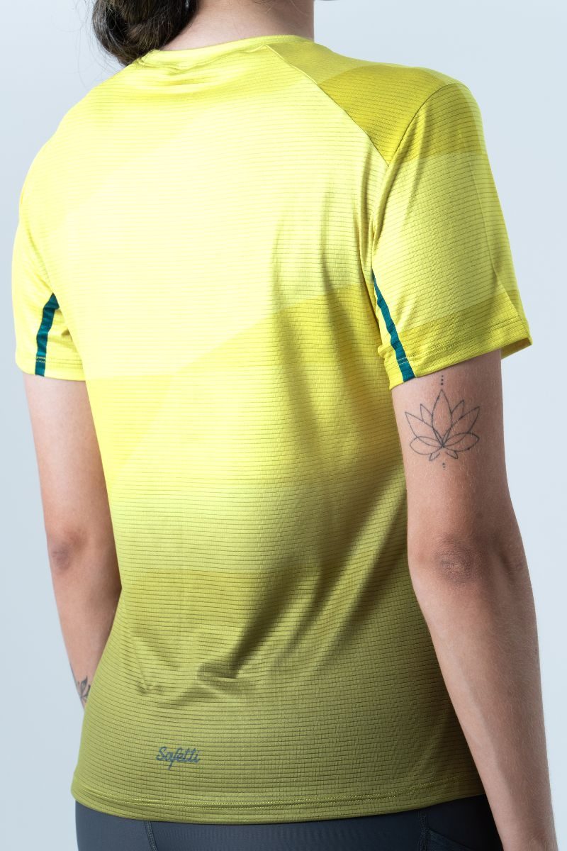 Safetti Camiseta Corrida Fem Cadence Lime