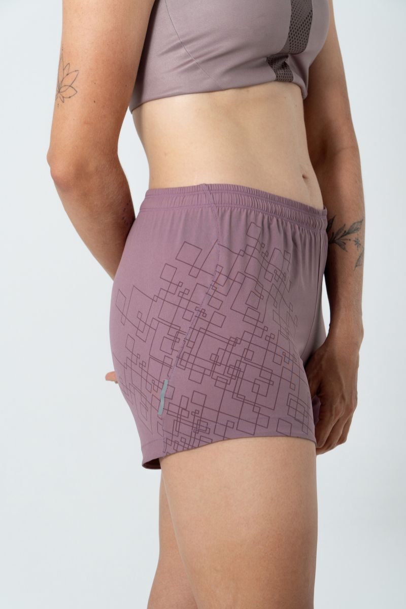 Safetti Short de Corrida Fem Venturi Light Berrymilk