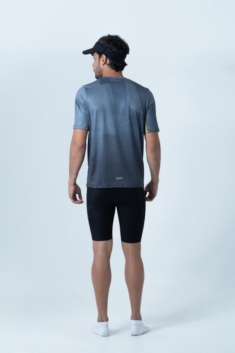 Safetti Camiseta Corrida Masc Cadence Grafito