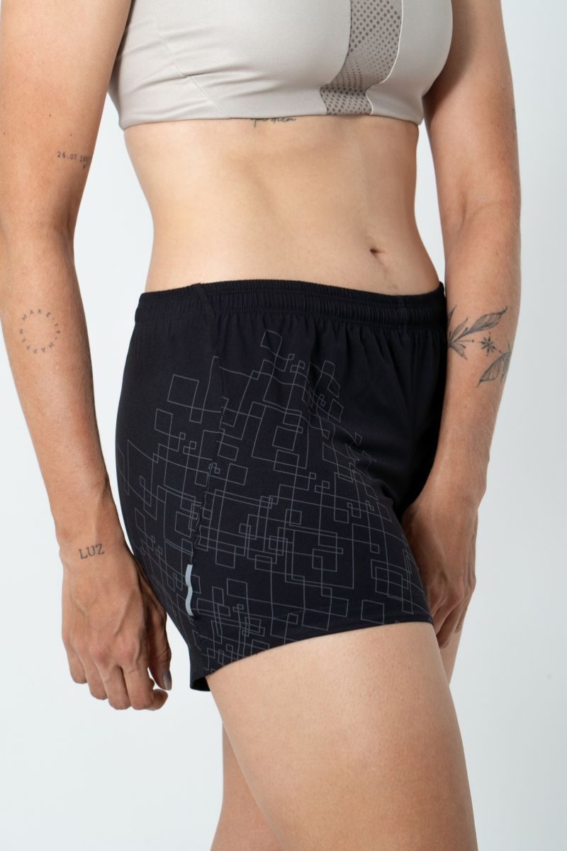 Safetti Short de Corrida Fem Venturi Light Nero