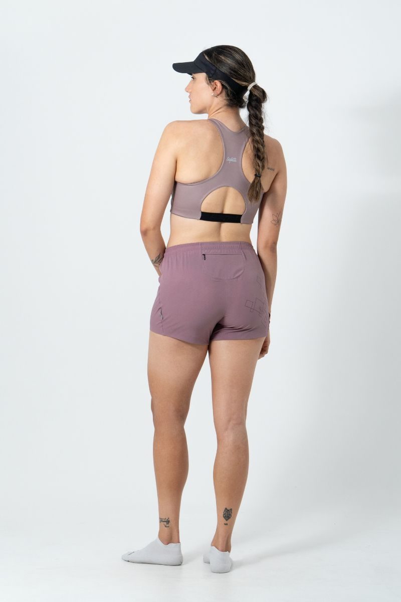 Safetti Short de Corrida Fem Venturi Light Berrymilk