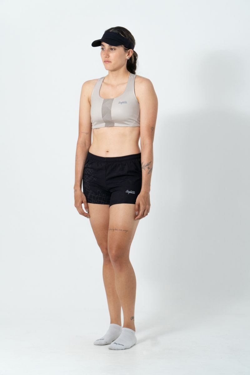 Safetti Short de Corrida Fem Venturi Light Nero