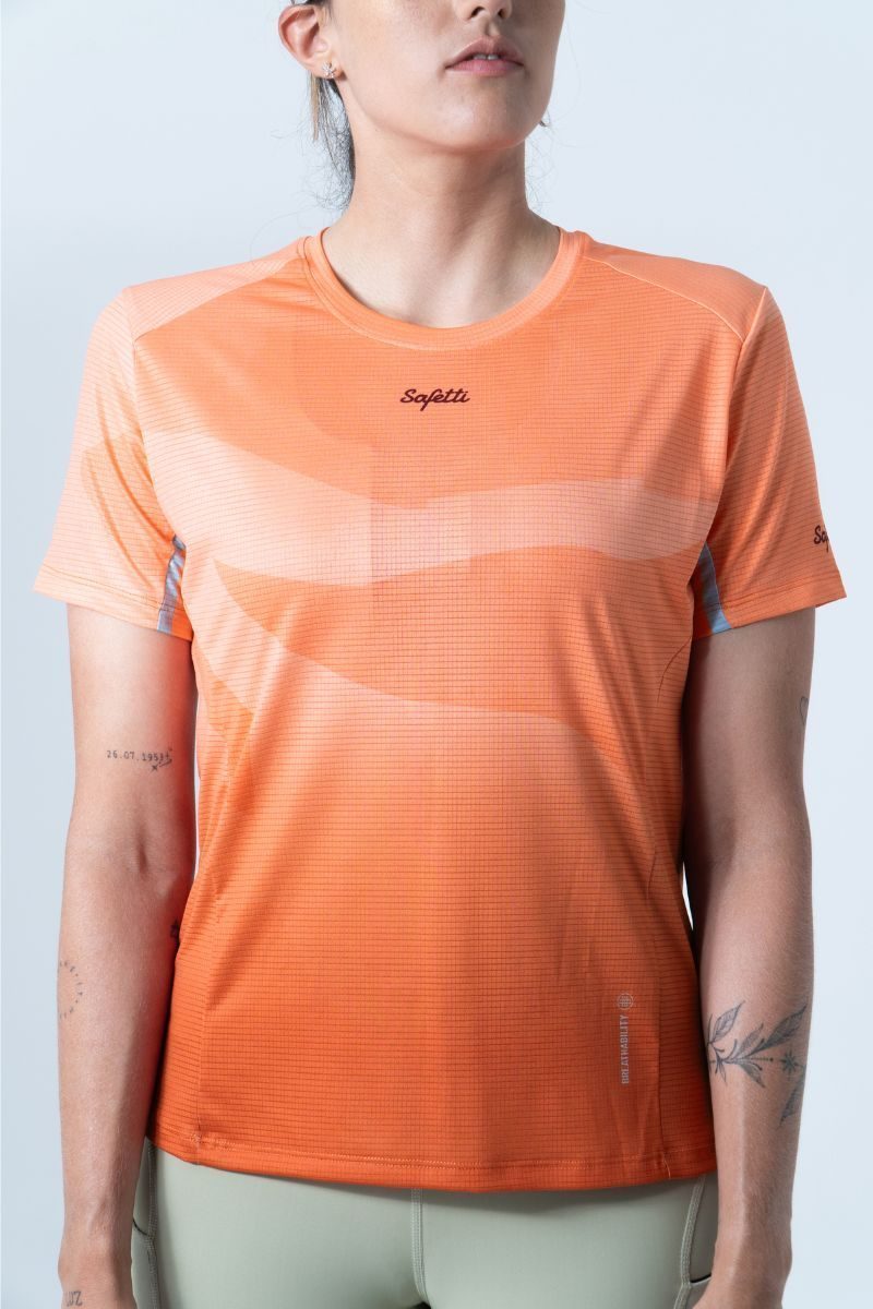 Safetti Camiseta Corrida Fem Cadence Flame