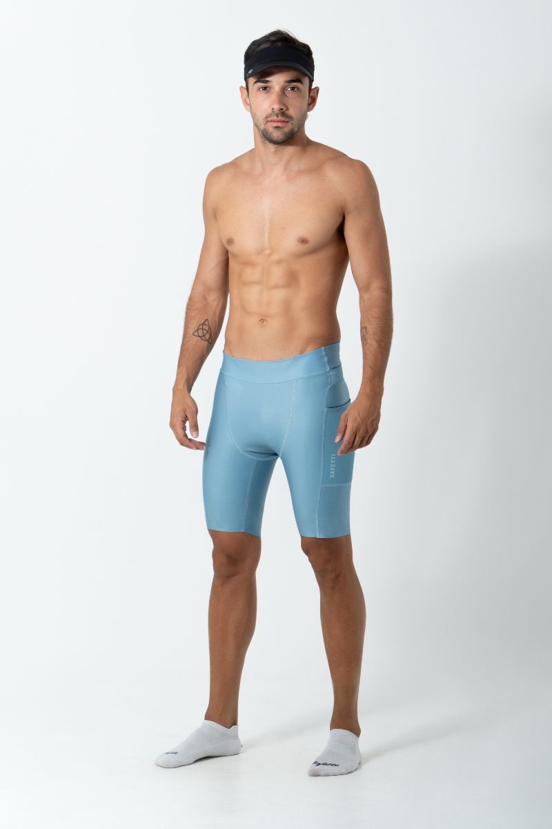 Safetti Bermuda de Corrida Masc Titán 2.0 Azul Polvo
