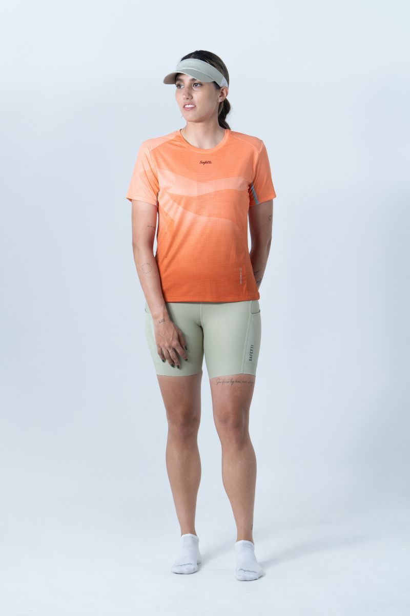 Safetti Camiseta Corrida Fem Cadence Flame