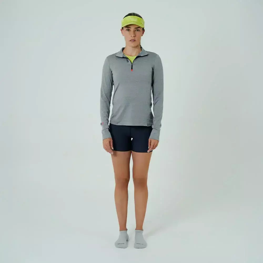 Safetti Camiseta ML Corrida Fem ACTIVE Cinza