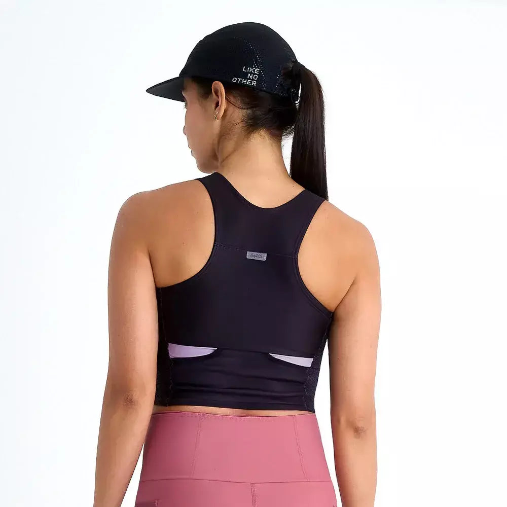 Safetti Top Corrida Fem Cropped Black