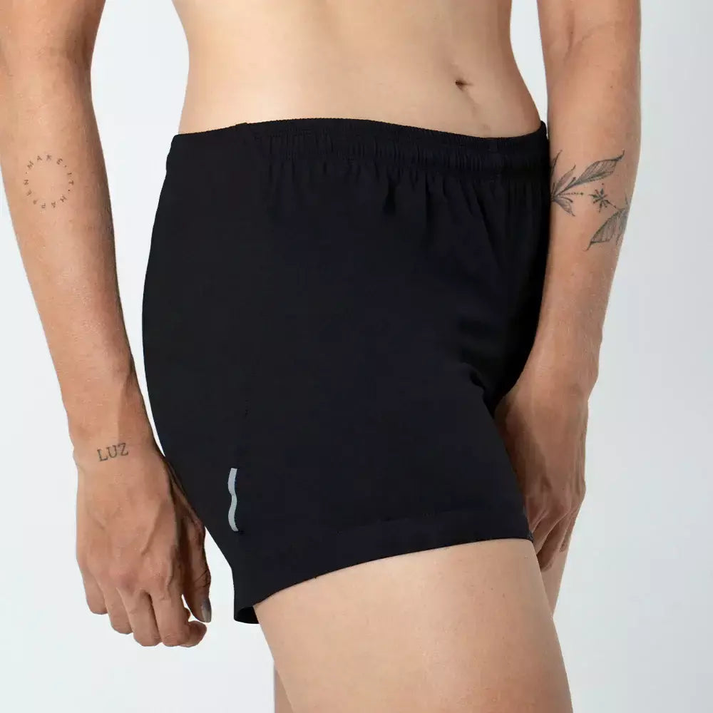 Safetti Short de Corrida Fem Mezzanotte Preto